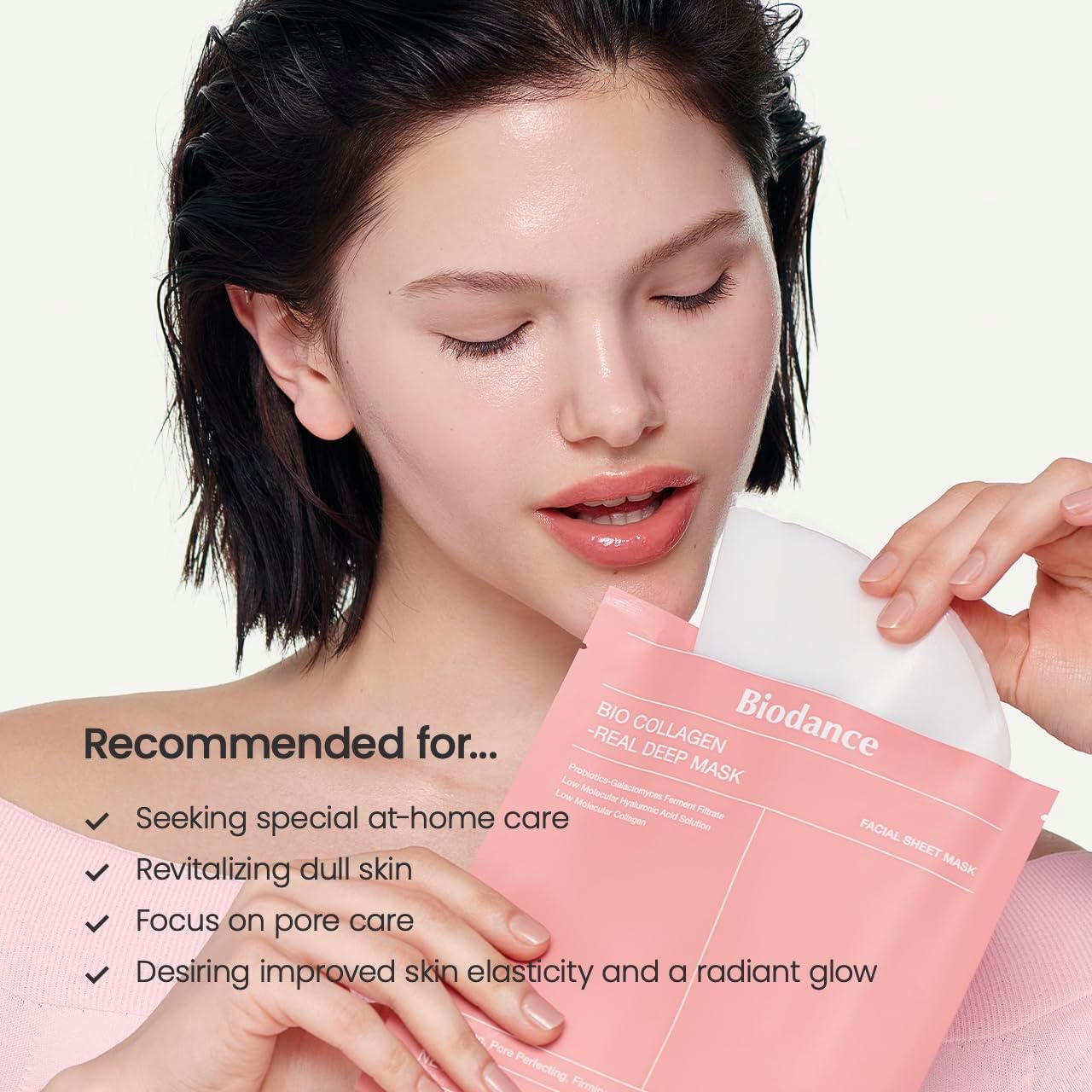 Glowskin Korean Bio Collagen Real Deep Glass Skin Hydrating Face Mask™