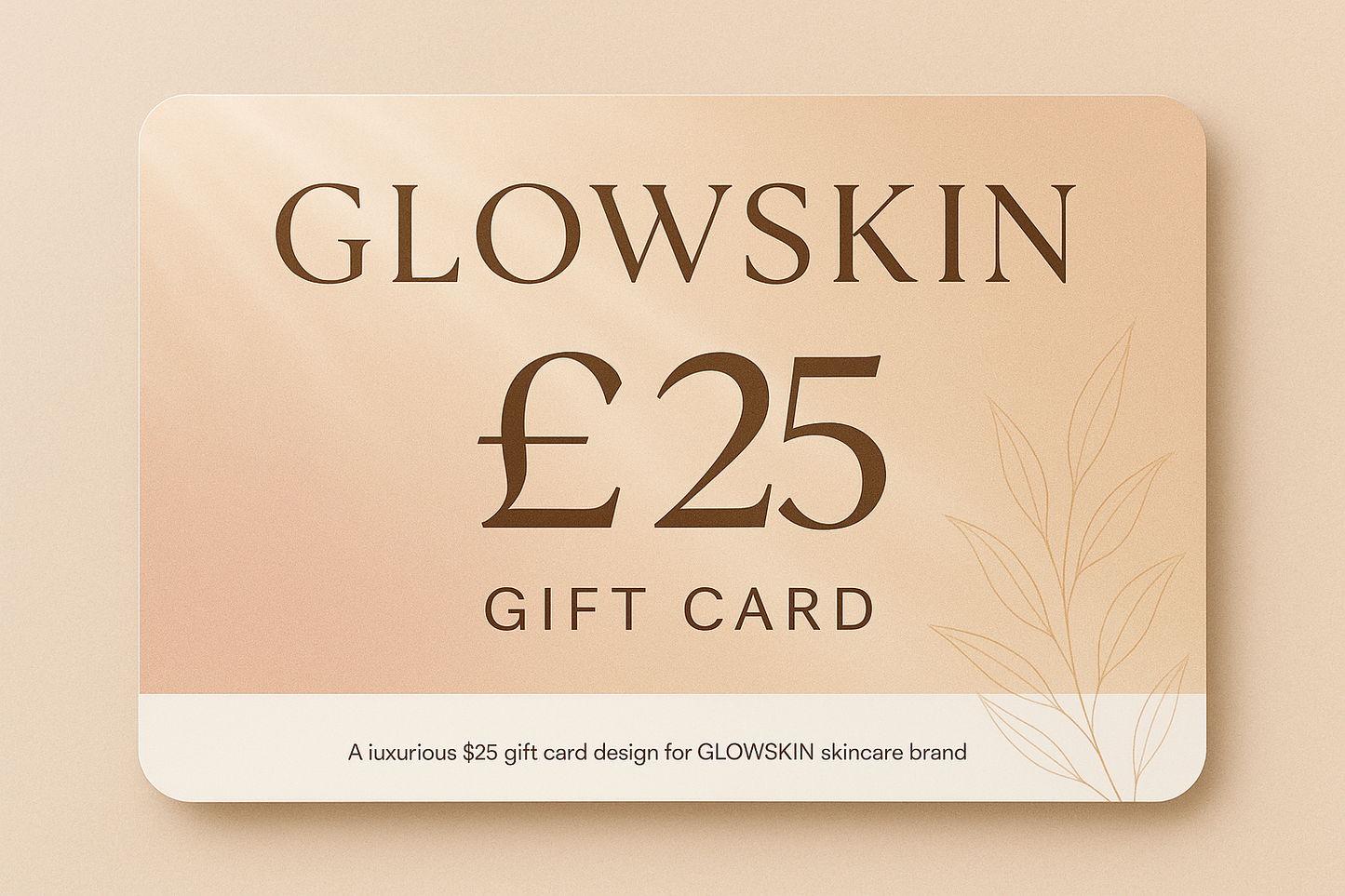 make a £25 gift card for my brand