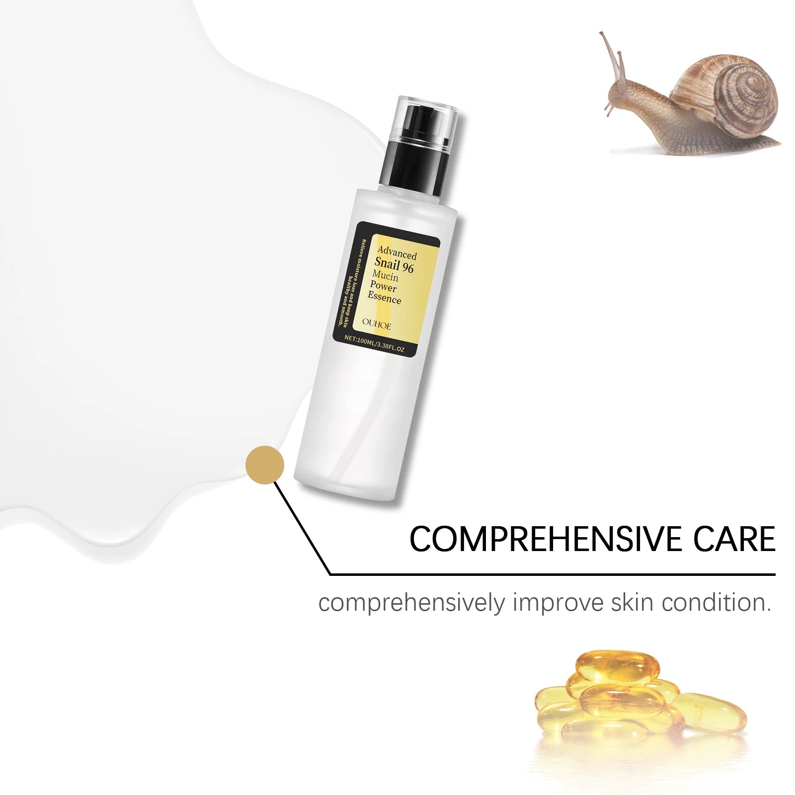 Glowksin Korean Advanced Snail 96 Mucin Serum 100ml